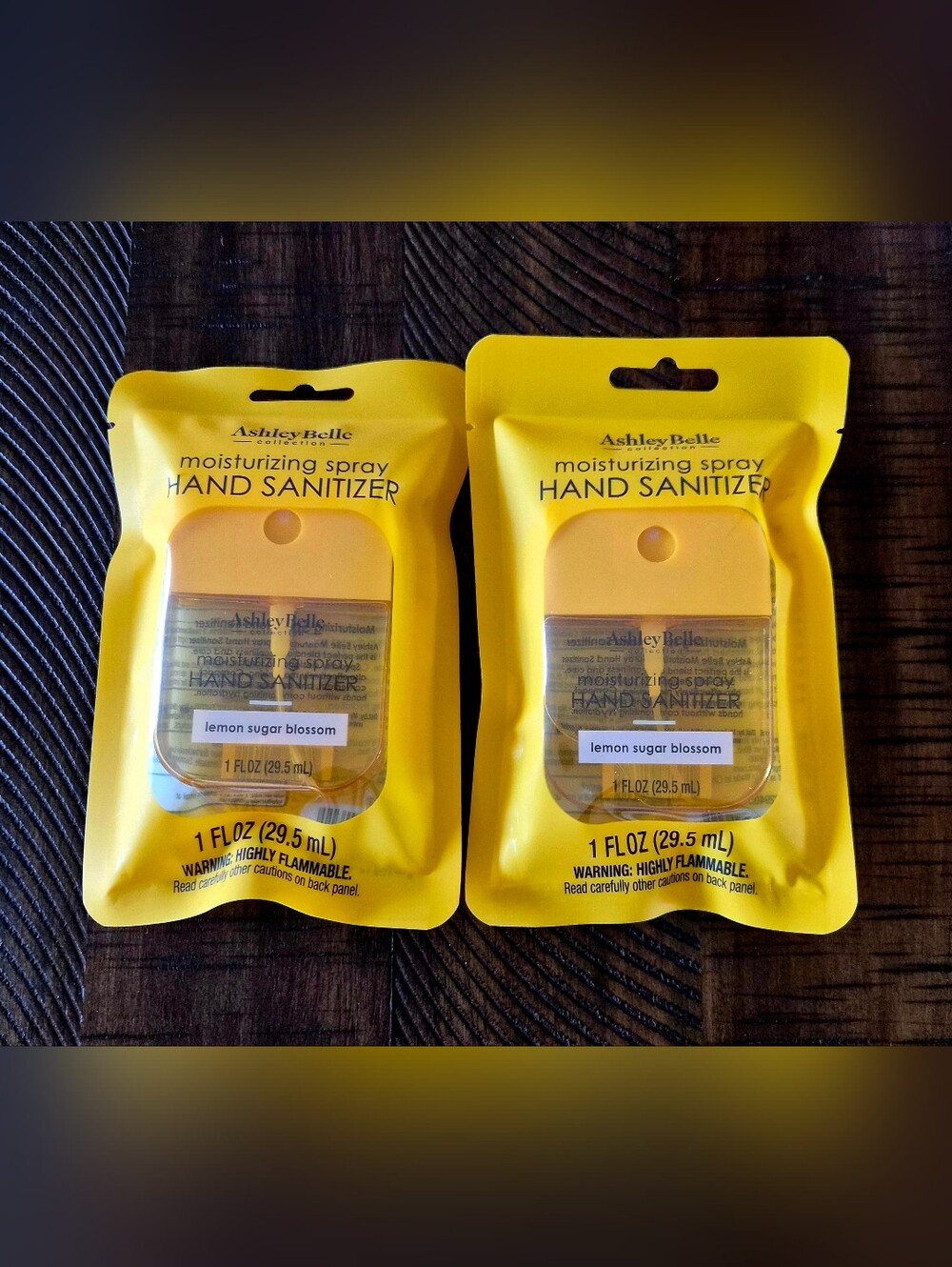2 Ashley Belle Lemon Sugar Blossom Moisturizing Spray Hand Sanitizers New Sealed